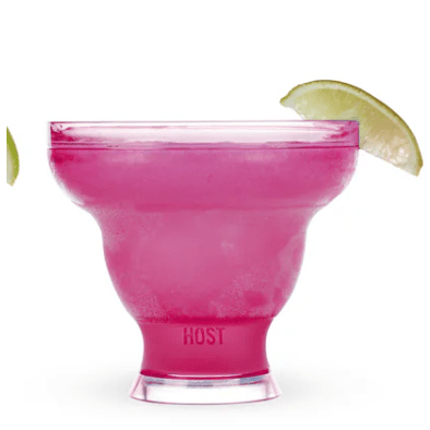 Vivid Berry Pink Margarita Freeze Cooling Cup - White Farmhouse Flowers