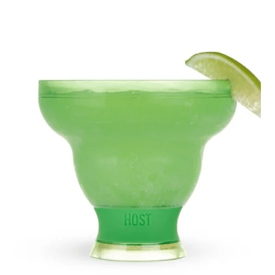Vivid Leaf Green Margarita Freeze Cooling Cup - White Farmhouse Flowers