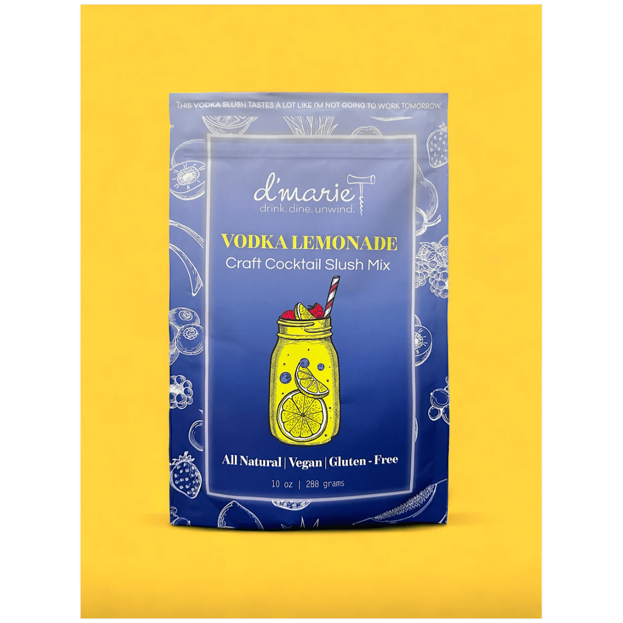 Vodka Lemonade Craft Cocktail Slush Mix - White Farmhouse Flowers