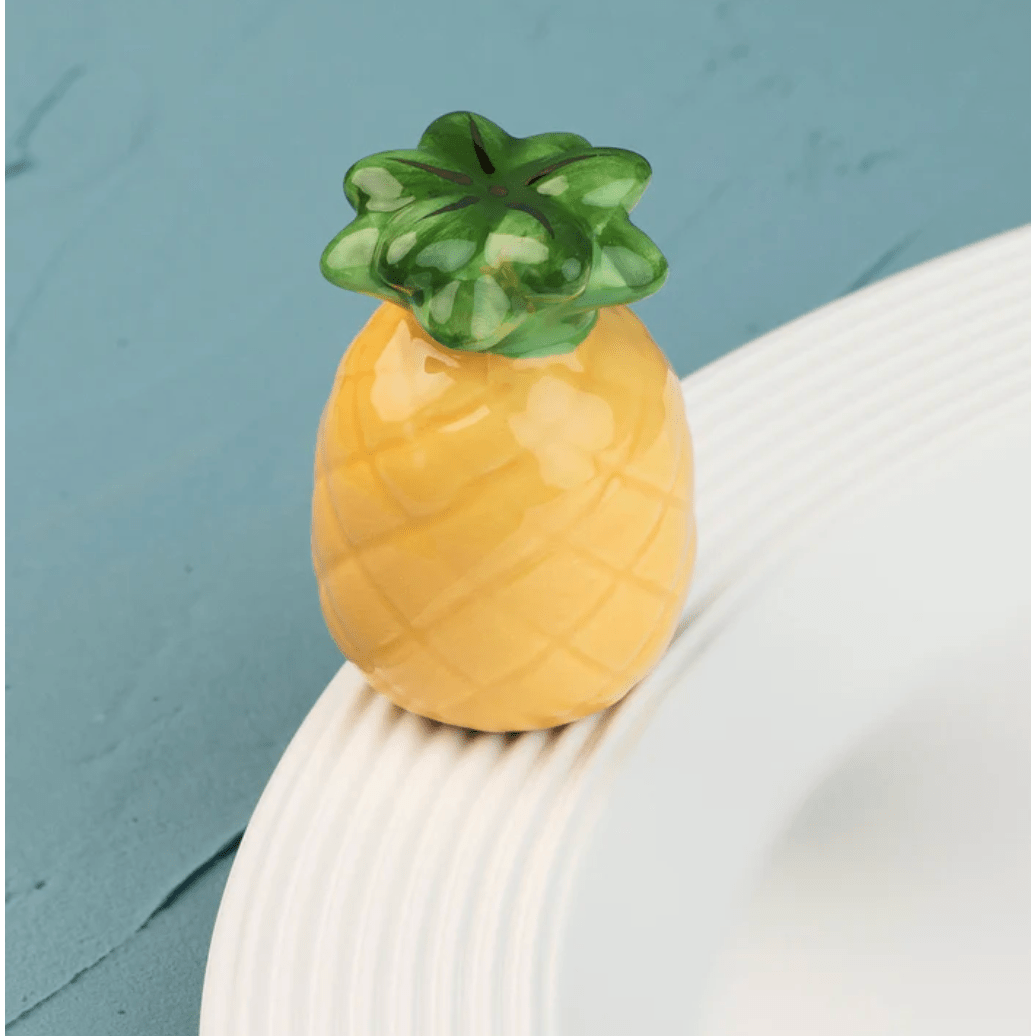 Welcome Friends Nora Fleming Pineapple - White Farmhouse Flowers