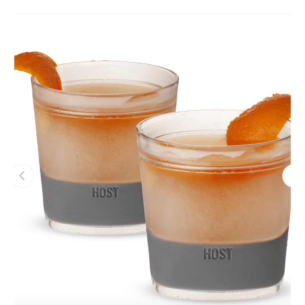 Whiskey FREEZE Cooling Cup in Gray, Set of 2 - White Farmhouse Flowers