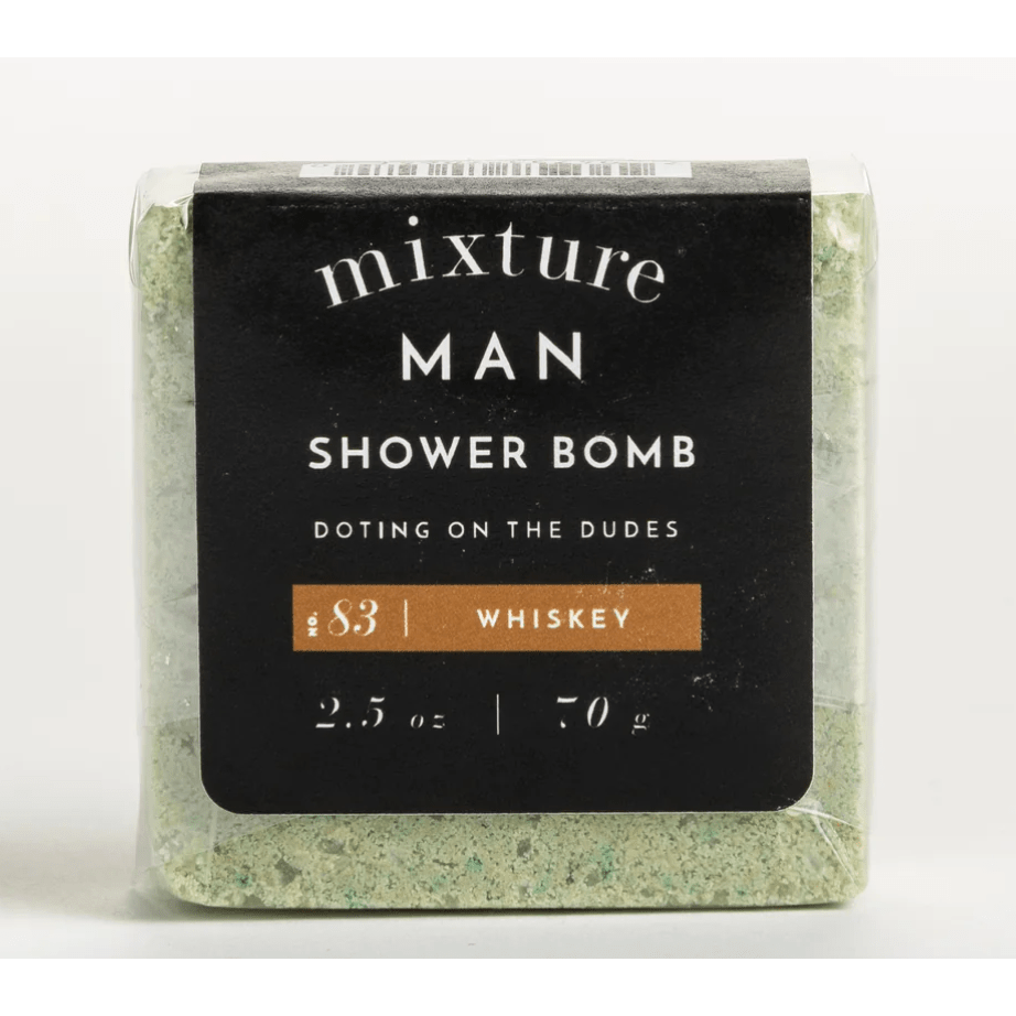 Whiskey Mixture Man Shower Bomb - White Farmhouse Flowers