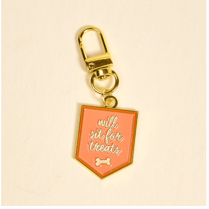 Will Sit for Treats Pawfect Collar Charm - White Farmhouse Flowers