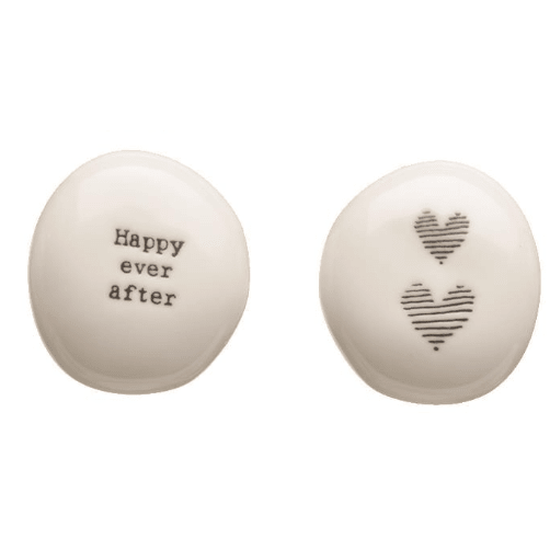 Word Pebbles - White Farmhouse Flowers