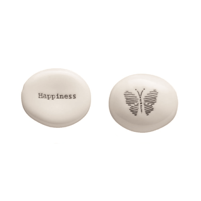 Word Pebbles - White Farmhouse Flowers