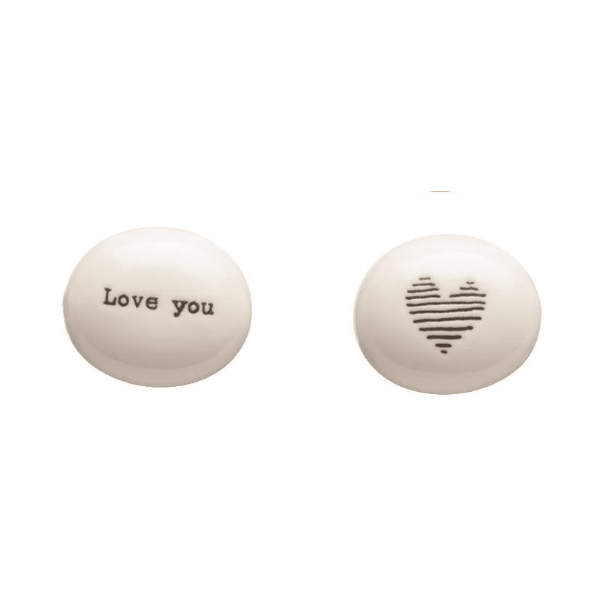 Word Pebbles - White Farmhouse Flowers