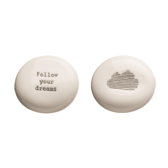 Word Pebbles - White Farmhouse Flowers