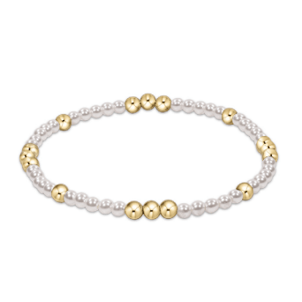 Worthy Pearl 3mm Bracelet - White Farmhouse Flowers