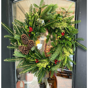 December 4th or December 11th Fresh Wreath Workshop 7:00 PM.