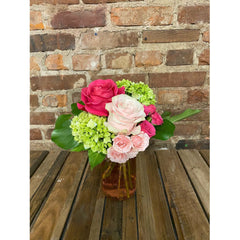 Mason Jar arrangement for Valentines Day