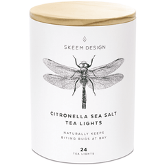 Citronella Sea Salt Tea Lights.