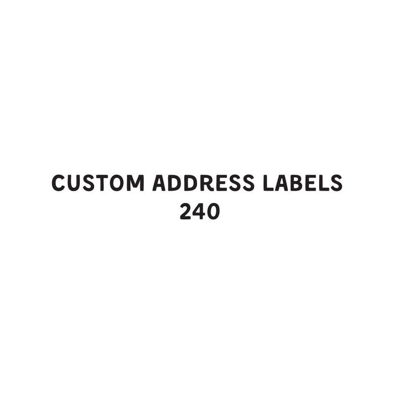 Donovan Designs - 240 custom address labels.