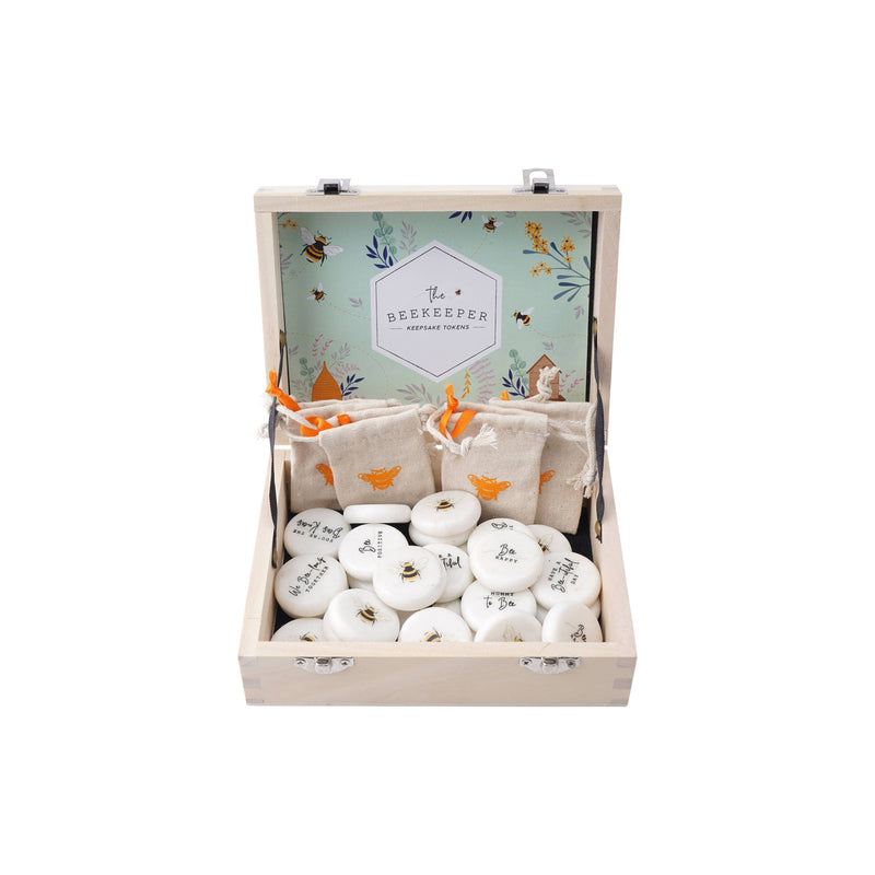 CGB Giftware - The Beekeeper 10 Assorted Keepsake Pebbles Display.
