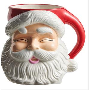 8"  Red Santa Container