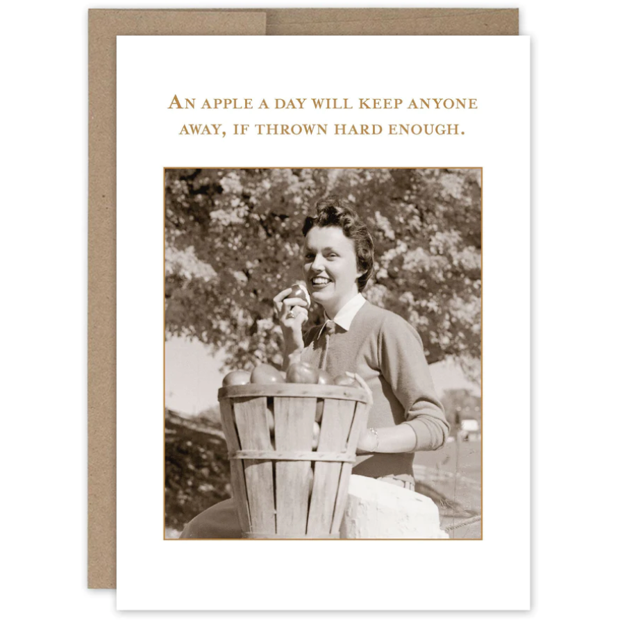 Apple a Day Get Well Card