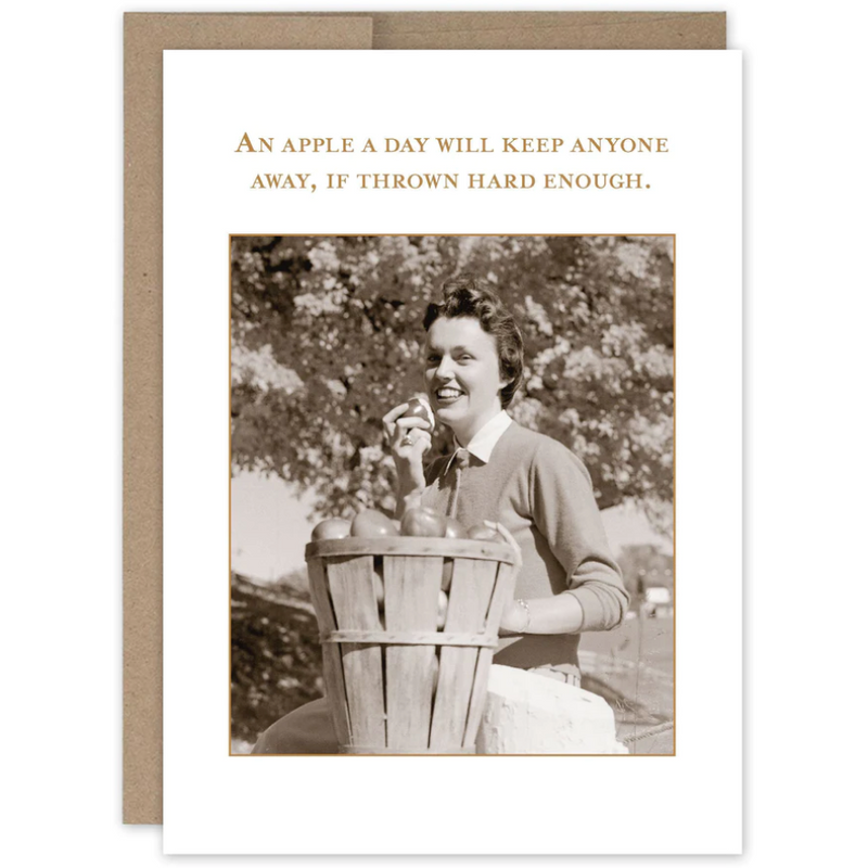 Apple a Day Get Well Card