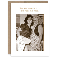 Apple not far from the tree Birthday Card
