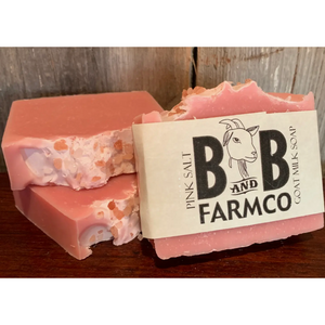 Pink Salt Goat Milk Soap-B & B Farm Soap Company.