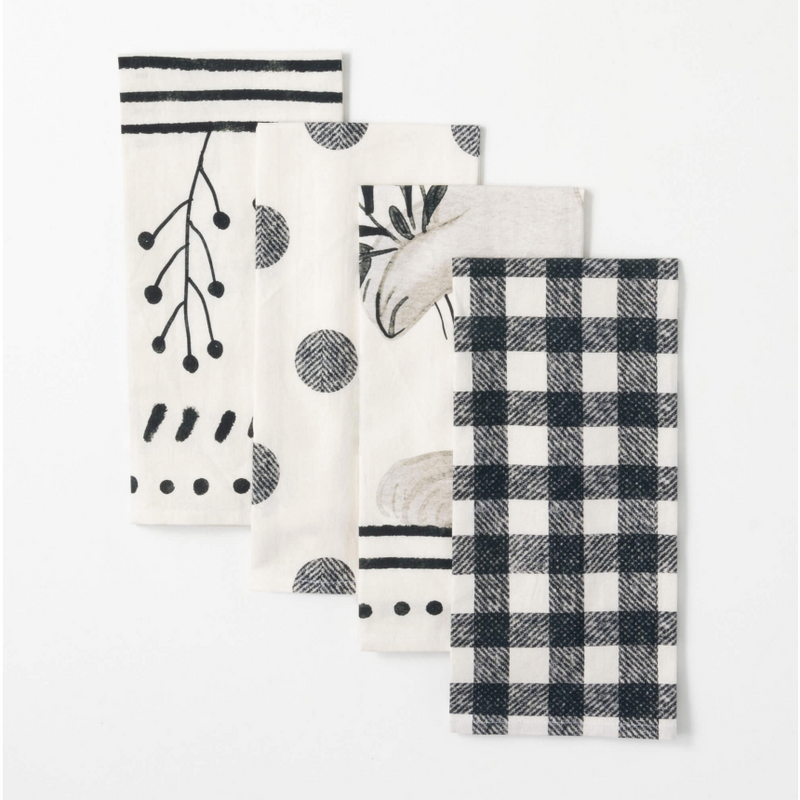 Black & White Print Tea Towels.