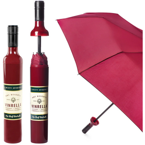 Burgundy Labeled Bottle Umbrella