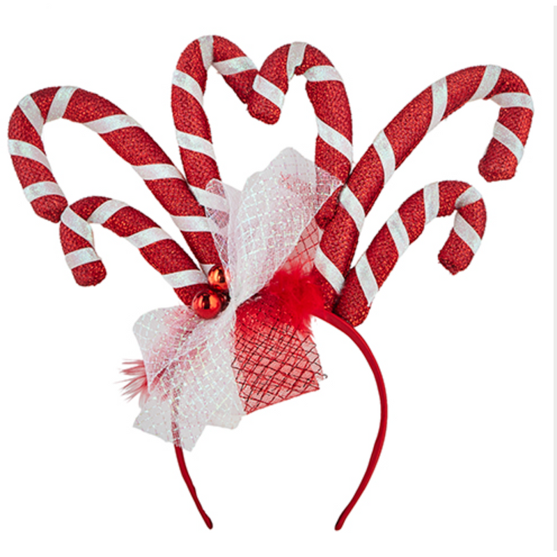 Candy Cane Antler Headband.