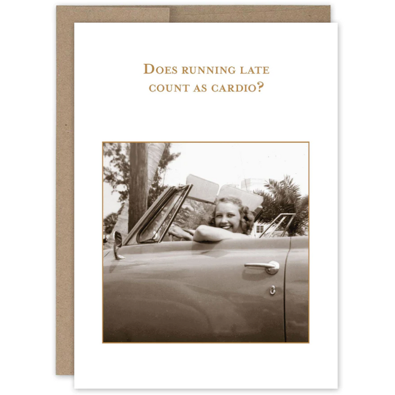 Count as cardio Birthday card