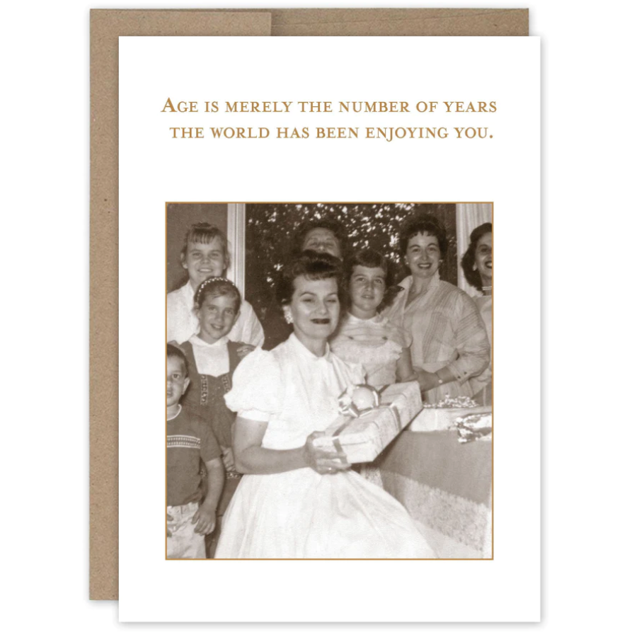 Enjoying you Birthday card