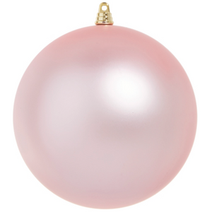 6" Matte Light Pink Ball Ornament