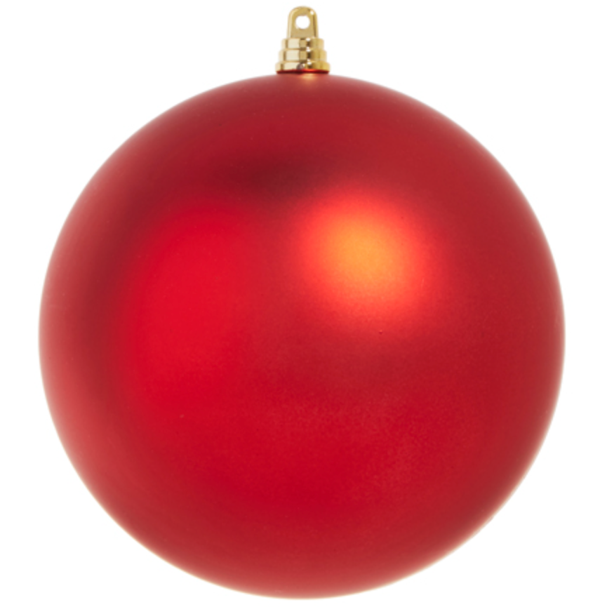 Matte Red Ball Ornament.