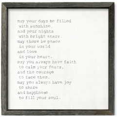 May your days