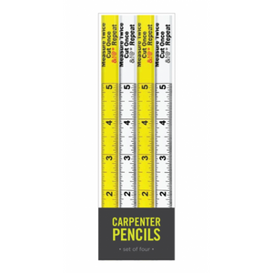 Measure twice, cut once pencil set