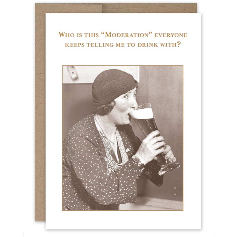 Moderation Birthday Card SM705.
