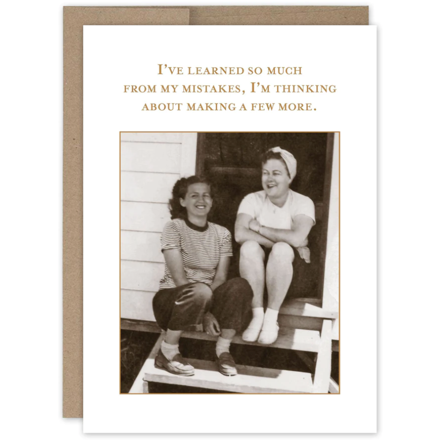 My Mistakes Birthday Card