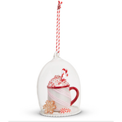 Peppermint Drink Cloche Ornament