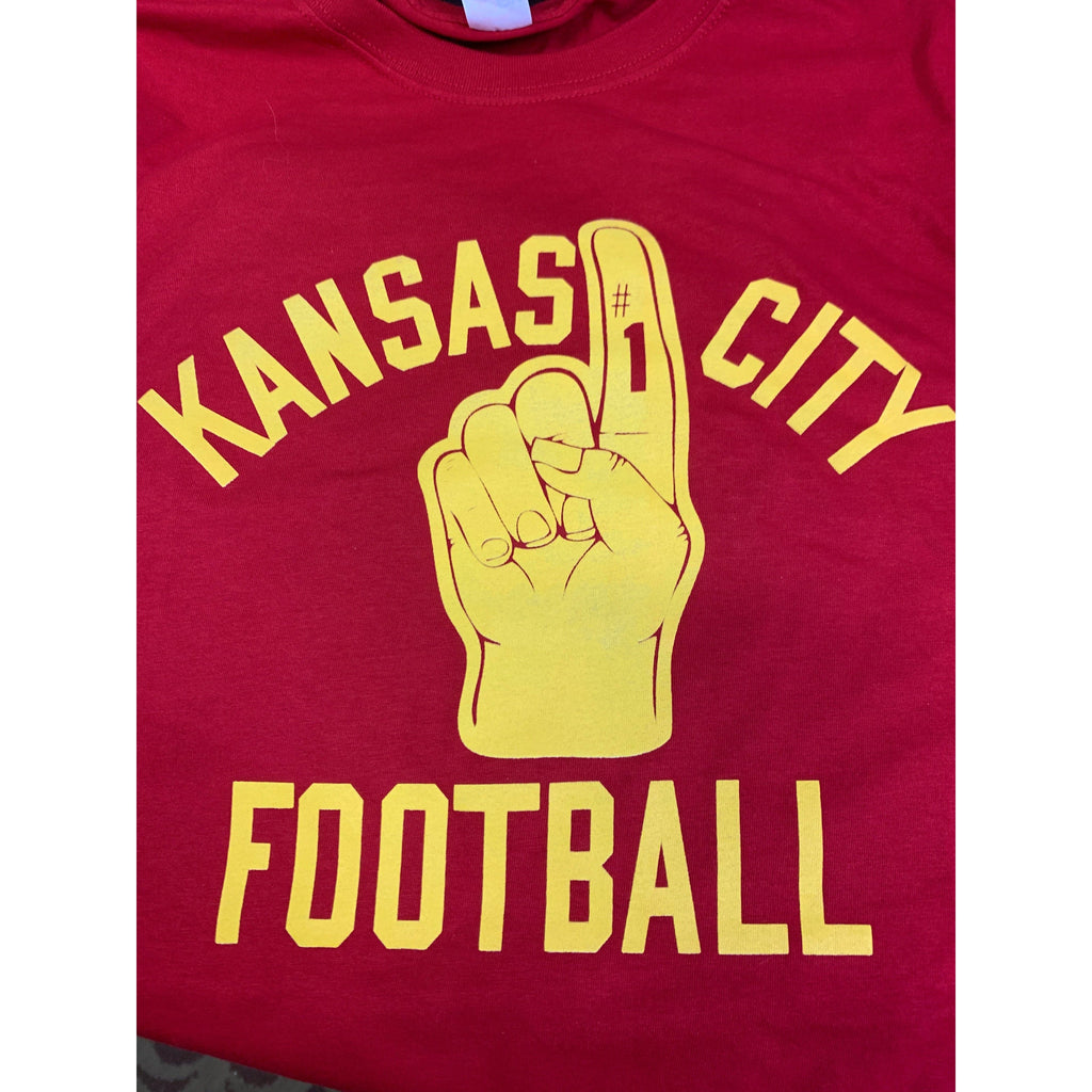 Red Vintage Kansas City Football T-Shirt