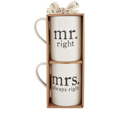 Mr & Mrs Right Mugs