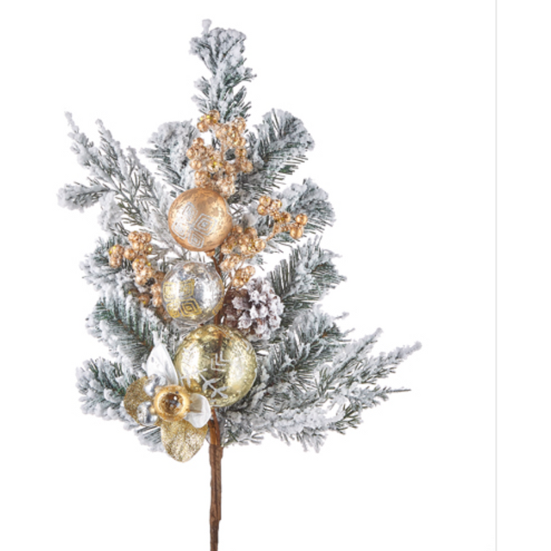 Snowy Mixed Spray 28".