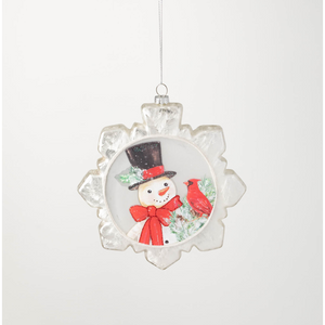 Snowman Snowflake Ornament.