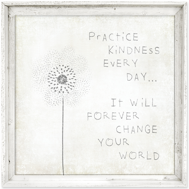 Practice Kindness Wall Art.