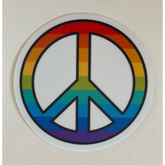 Rainbow Peace Sticker.