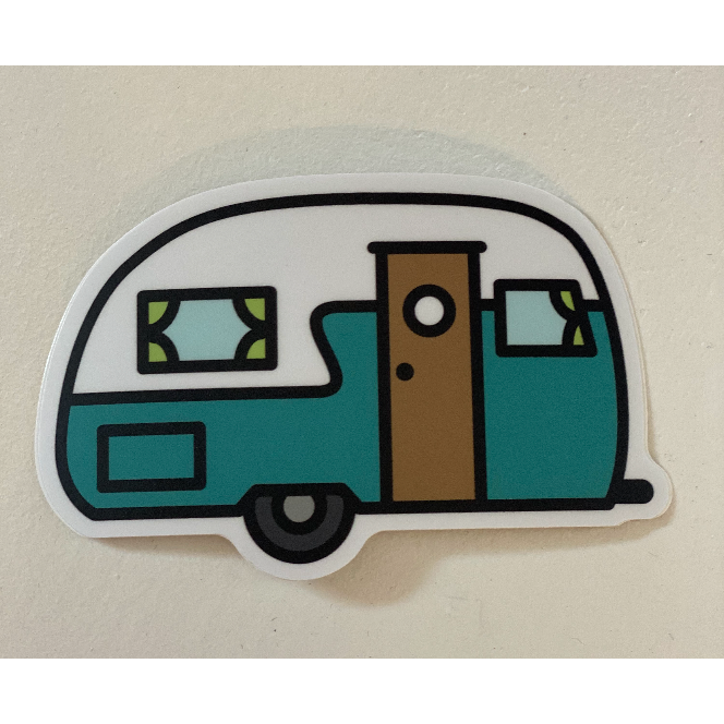 Camper Sticker.