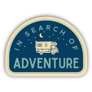 In Search of Adventure Sticker.