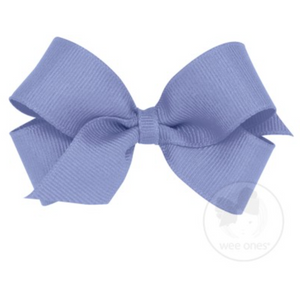 Medium  Solid Grosgrain Bow - Blue Bird.