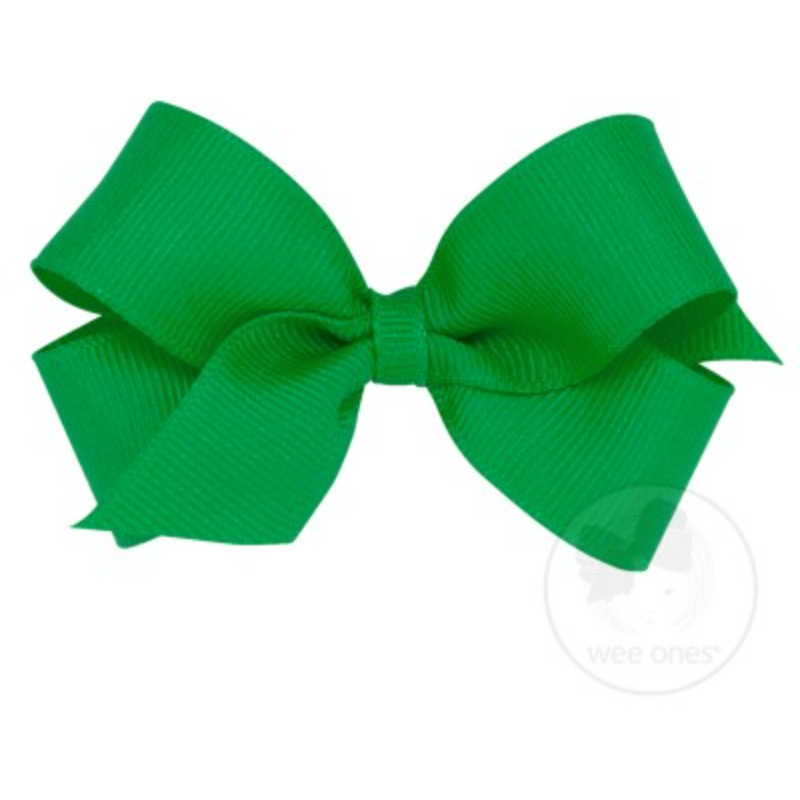 Medium  Solid Grosgrain Bow - Green.