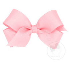 Medium Solid Grosgrain Bow - Light Pink.