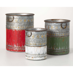 Patinaed Holiday Container.