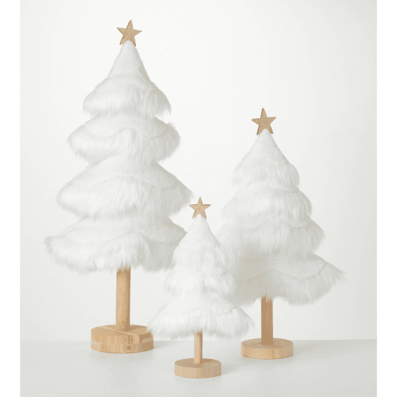 Faux Fur Tabletop Tree.