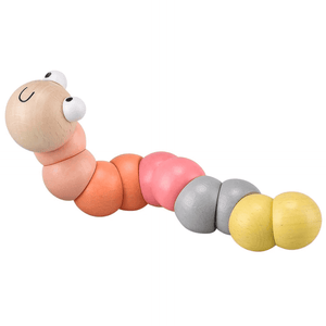 Pink Wooden Wiggly Worm.