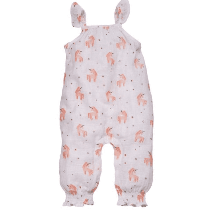 Muslin Unicorn Romper.