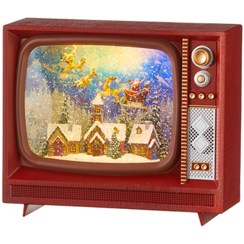 Santa Flying Musical Lighted Water TV.